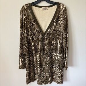 Juicy Couture Baby Doll Mini Dress Velour